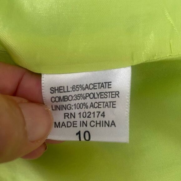 Flores And Flores Green And Blue Floral Blazer Lined SZ 100 Bright, MY23 - Picture 3 of 11